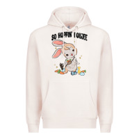 Pale Pink so hoppin boujee easter bunny  belt bag ins Premium Hoodie - MaliasSmallBusiness
