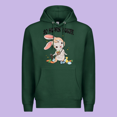 So Hoppin Boujee Easter Bunny  Belt Bag Ins Premium Hoodie Designed By Maliassmallbusiness