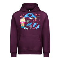 Mauve Wine nurse life Urban Hoodie - MaliasSmallBusiness