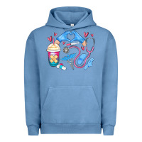 Pigment Pebble Blue nurse life Urban Hoodie - MaliasSmallBusiness