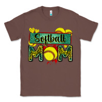 Chestnut softball mom with leopard Classic Tee - Zillion Design Studio
