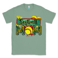 Sage softball mom with leopard Classic Tee - Zillion Design Studio