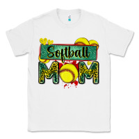 White softball mom with leopard Classic Tee - Zillion Design Studio