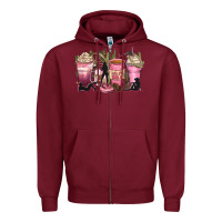 Let's Go Girls Coffee Cups Zipper Hoodie | Teevron