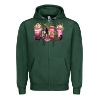 Sports Green let's go girls coffee cups Zipper Hoodie - Zillion Design Studio