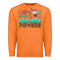 Carrot coffee gives me teacher powers Premium Sweatshirt - BundleAndBundleShop