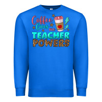 True Royal coffee gives me teacher powers Premium Sweatshirt - BundleAndBundleShop