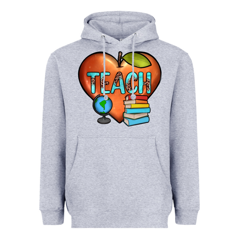 Teach Heart Heavyweight Hoodie by JahusDesignShop | Teevron