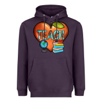 Plum teach heart Heavyweight Hoodie - JahusDesignShop