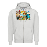 Dove Grey louisiana coffee cups Zipper Hoodie - Zillion Design Studio