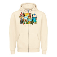 Sandshell louisiana coffee cups Zipper Hoodie - Zillion Design Studio