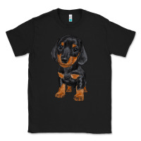 Black dachshund puppy Classic Tee - RanaPortraitStore