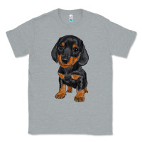 Heather Grey dachshund puppy Classic Tee - RanaPortraitStore