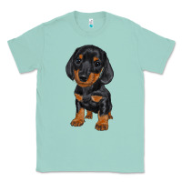 Seafoam dachshund puppy Classic Tee - RanaPortraitStore