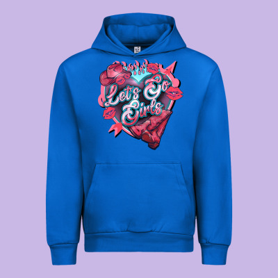 Lets Go Girls Pink Urban Hoodie Designed By Nancycooperartshop