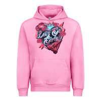 Fuchsia Pink lets go girls pink Urban Hoodie - NancyCooperArtShop