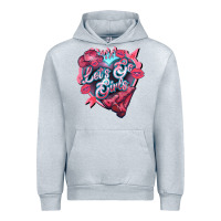 Heather Grey lets go girls pink Urban Hoodie - NancyCooperArtShop
