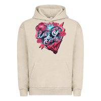 Pigment French Oak lets go girls pink Urban Hoodie - NancyCooperArtShop
