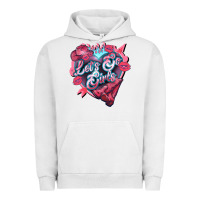 Pigment Lunar Rock lets go girls pink Urban Hoodie - NancyCooperArtShop