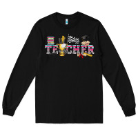 Black race with teacher Long Sleeve Tee - texasbilliewilder
