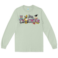Matcha race with teacher Long Sleeve Tee - texasbilliewilder