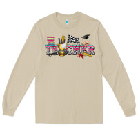 Mushroom race with teacher Long Sleeve Tee - texasbilliewilder