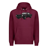 Burgundy classic car Premium Hoodie - MaliasSmallBusiness