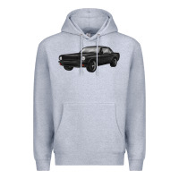 Heather Grey classic car Premium Hoodie - MaliasSmallBusiness