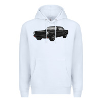 White classic car Premium Hoodie - MaliasSmallBusiness