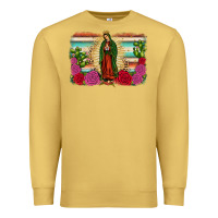 Antique Gold western our lady of guadalupe Premium Sweatshirt - JahusDesignShop