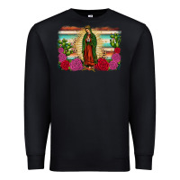 Black western our lady of guadalupe Premium Sweatshirt - JahusDesignShop