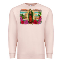 Pale Pink western our lady of guadalupe Premium Sweatshirt - JahusDesignShop