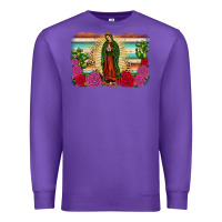 Purple western our lady of guadalupe Premium Sweatshirt - JahusDesignShop