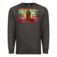 Smoke western our lady of guadalupe Premium Sweatshirt - JahusDesignShop