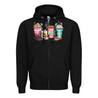 Black mom coffee cups Zipper Hoodie - Zillion Design Studio