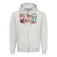 Dove Grey mom coffee cups Zipper Hoodie - Zillion Design Studio