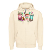 Sandshell mom coffee cups Zipper Hoodie - Zillion Design Studio
