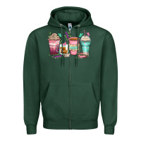 Sports Green mom coffee cups Zipper Hoodie - Zillion Design Studio
