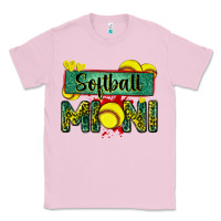 Bubblegum Pink softball mini with leopard Classic Tee - Zillion Design Studio