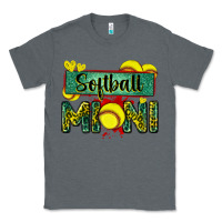 Charcoal Heather softball mini with leopard Classic Tee - Zillion Design Studio