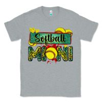Heather Grey softball mini with leopard Classic Tee - Zillion Design Studio