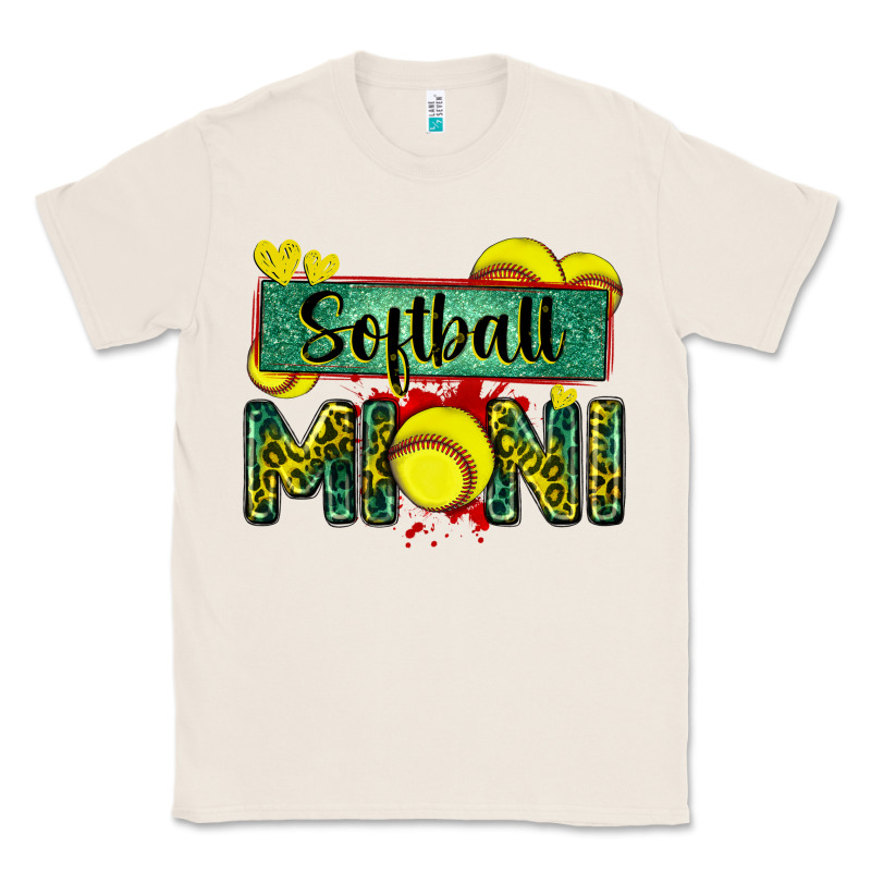 Softball Mini With Leopard Classic Tee by Zillion Design Studio | Teevron