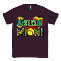 Plum softball mini with leopard Classic Tee - Zillion Design Studio