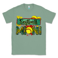 Sage softball mini with leopard Classic Tee - Zillion Design Studio