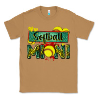 Toasted Coconut softball mini with leopard Classic Tee - Zillion Design Studio