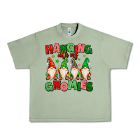 Oil Green hanging with my gnomies Urban Heavy Tee - MaliasSmallBusiness