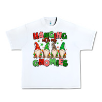 White hanging with my gnomies Urban Heavy Tee - MaliasSmallBusiness