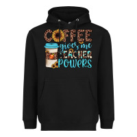 Black coffee gives me teacher powers Heavyweight Hoodie - JahusDesignShop