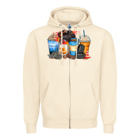 Sandshell monster truck coffee cups Zipper Hoodie - Zillion Design Studio