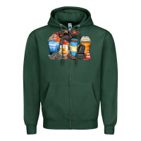 Sports Green monster truck coffee cups Zipper Hoodie - Zillion Design Studio